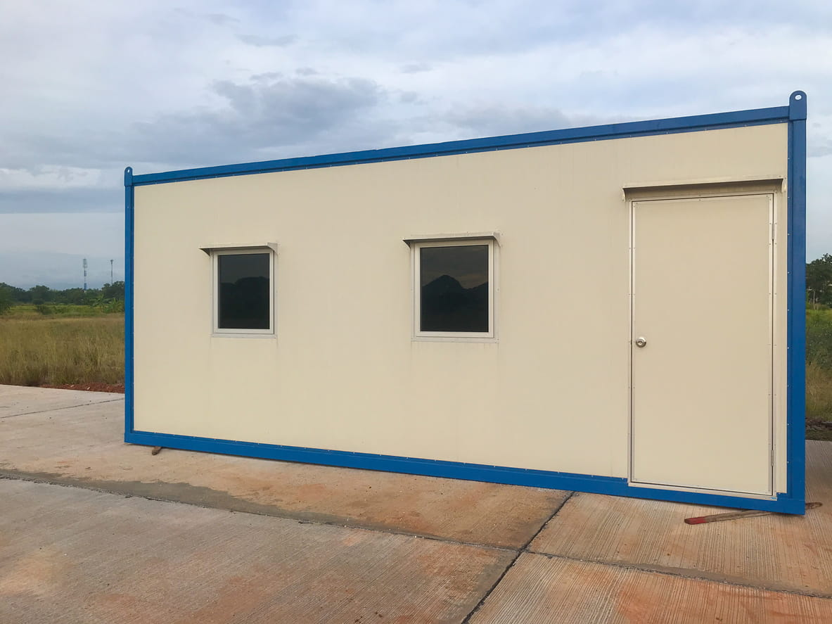 assembled modular classroom